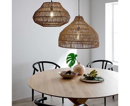 Подвесной светильник Crate and Barrel Cabo Large Woven Pendant Light, фото 2