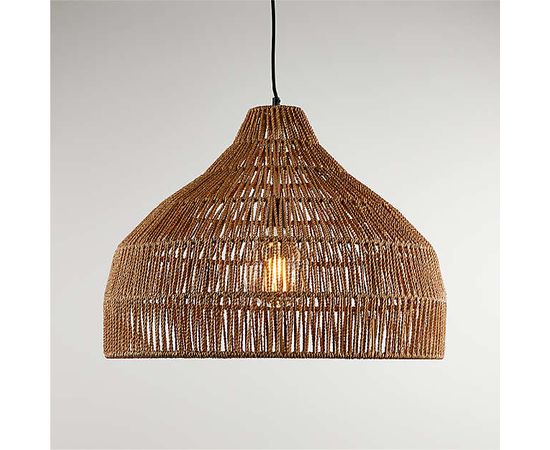 Подвесной светильник Crate and Barrel Cabo Large Woven Pendant Light, фото 1