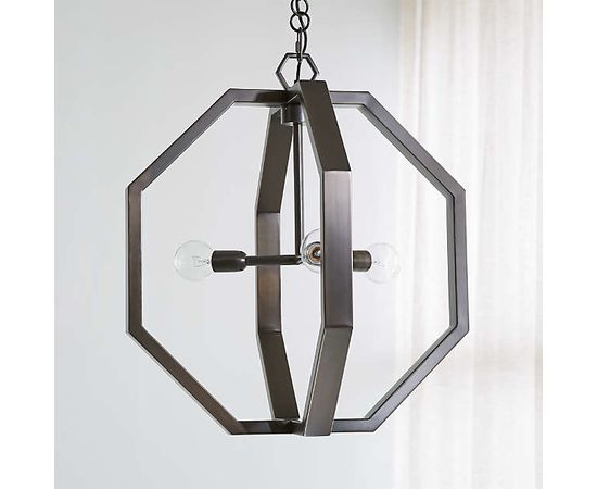 Люстра Crate and Barrel Cooper Dark Brass Chandelier, фото 4