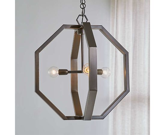 Люстра Crate and Barrel Cooper Dark Brass Chandelier, фото 3