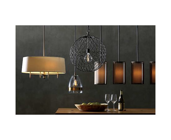 Люстра Crate and Barrel Eclipse Linear Chandelier, фото 7