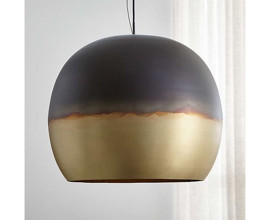 Подвесной светильник Crate and Barrel Elara Metal Globe Pendant Light, фото 8