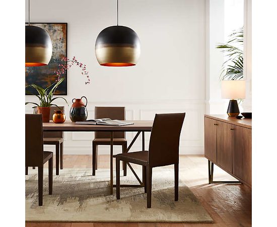 Подвесной светильник Crate and Barrel Elara Metal Globe Pendant Light, фото 7
