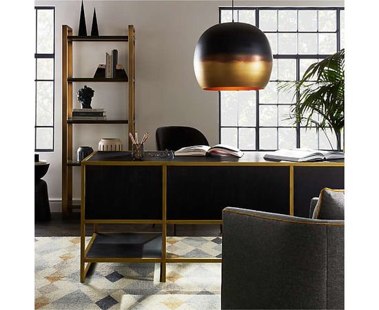 Подвесной светильник Crate and Barrel Elara Metal Globe Pendant Light, фото 5