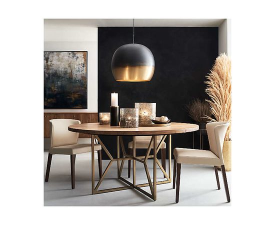 Подвесной светильник Crate and Barrel Elara Metal Globe Pendant Light, фото 3