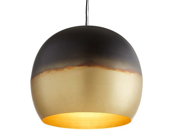 Подвесной светильник Crate and Barrel Elara Metal Globe Pendant Light, фото 1