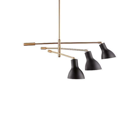 Люстра Crate and Barrel Kace 3 Arm Chandelier, фото 4