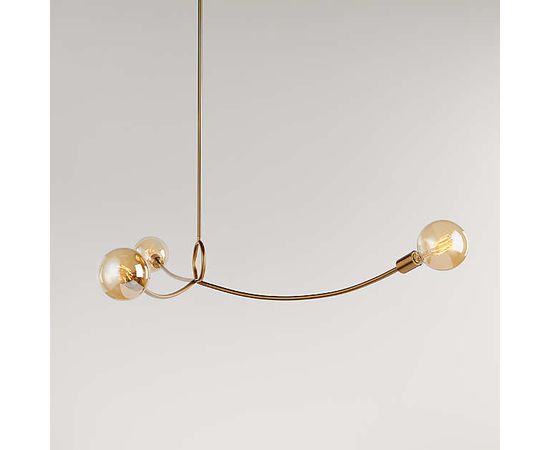 Подвесной светильник Crate and Barrel Paula Brass Sculptural Pendant Light, фото 1