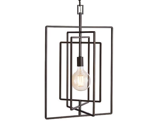 Подвесной светильник Crate and Barrel Pivot Black Caged Pendant Light, фото 3