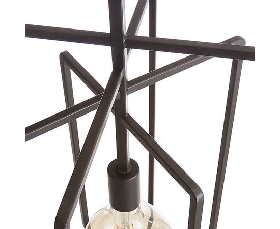 Подвесной светильник Crate and Barrel Pivot Black Caged Pendant Light, фото 2