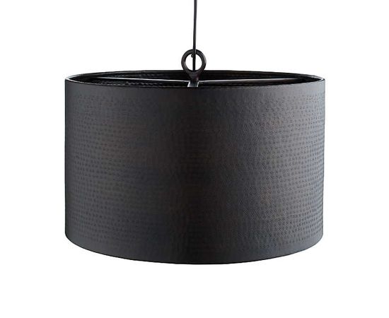 Подвесной светильник Crate and Barrel Rodan Hammered Metal Drum Pendant, фото 4