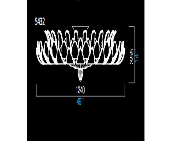 Потолочный светильник Barovier&amp;Toso 5432, фото 1