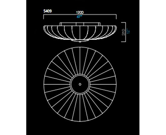 Потолочный светильник Barovier&amp;Toso 5409, фото 1
