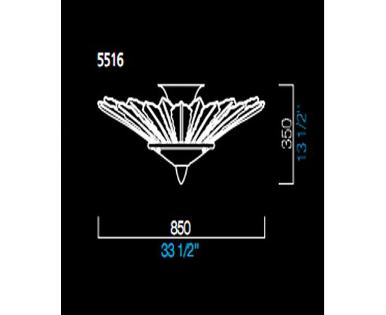 Потолочный светильник Barovier&amp;Toso 5516, фото 1