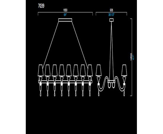 Подвесной светильник Barovier&amp;Toso 7039, фото 1