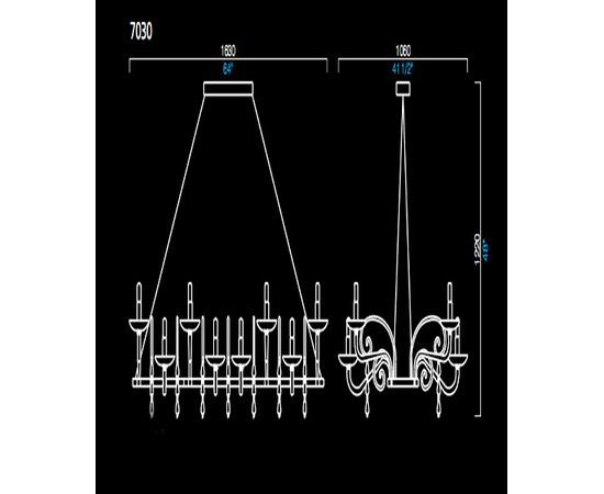 Подвесной светильник Barovier&amp;Toso 7030, фото 1