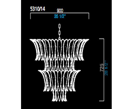 Подвесной светильник Barovier&amp;Toso 5310/14, фото 1