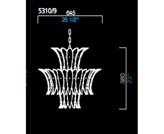 Подвесной светильник Barovier&amp;Toso 5310/9, фото 1