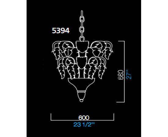 Подвесной светильник Barovier&amp;Toso 5394, фото 1
