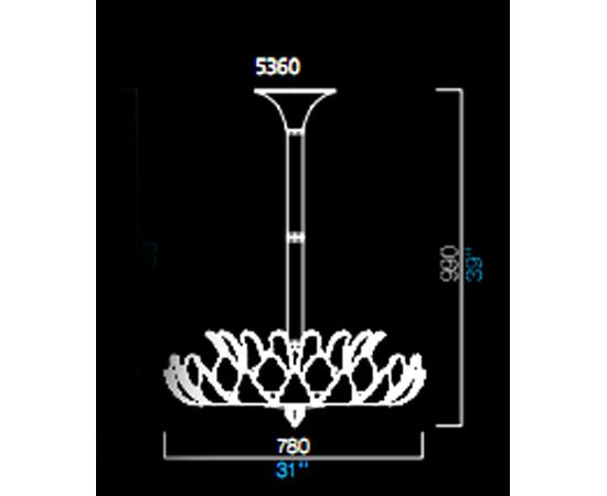 Потолочный светильник Barovier&amp;Toso 5360, фото 1