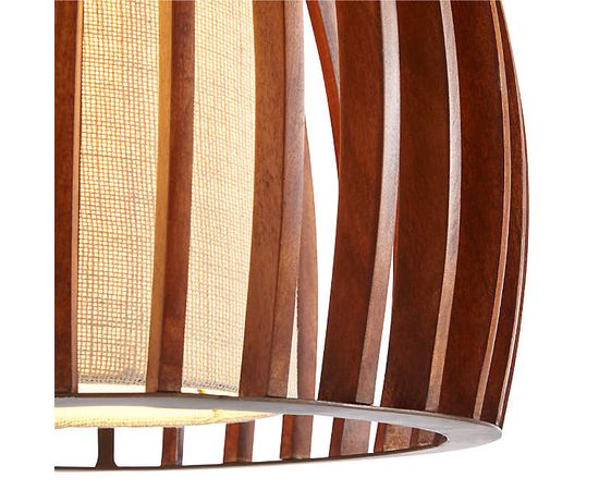 Подвесной светильник Crate and Barrel Kennedy Wood Pendant Light, фото 2
