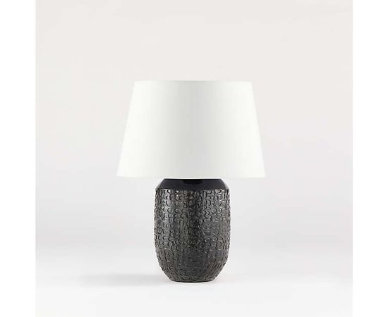 Настольная лампа Crate and Barrel Matilde Table Lamp with White Taper Shade, фото 3