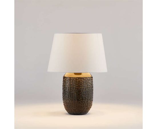 Настольная лампа Crate and Barrel Matilde Table Lamp with White Taper Shade, фото 1