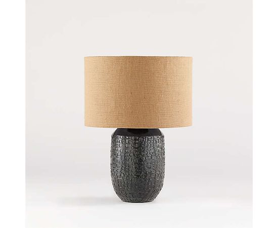 Настольная лампа Crate and Barrel Matilde Table Lamp with White Taper Shade, фото 5
