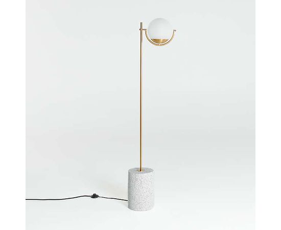 Торшер Crate and Barrel Rondure Globe Floor Lamp, фото 3