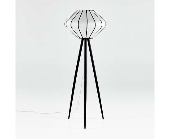 Торшер Crate and Barrel Starling Paper Lantern Floor Lamp, фото 4