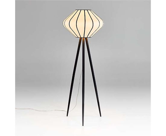 Торшер Crate and Barrel Starling Paper Lantern Floor Lamp, фото 1