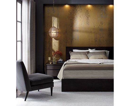 Подвесной светильник Crate and Barrel Windsor Glass Globe Brass Pendant, фото 3