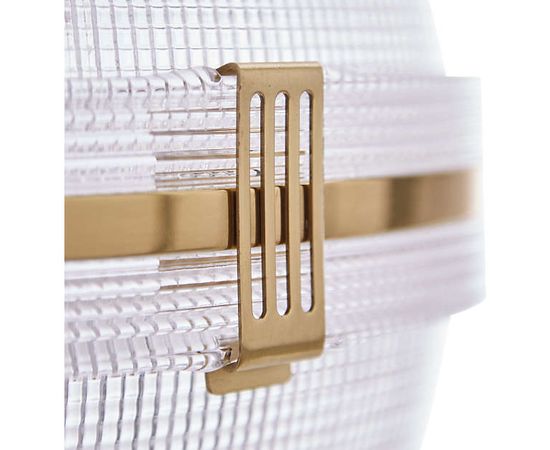 Подвесной светильник Crate and Barrel Windsor Glass Globe Brass Pendant, фото 7