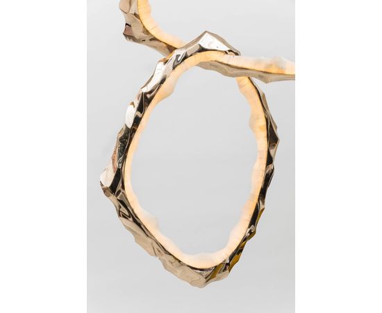 Подвесной светильник Markus Haase Bronze and Onyx Circlet Chandelier, фото 5