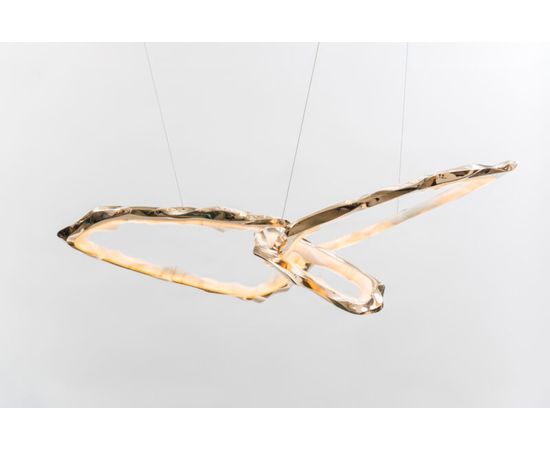 Подвесной светильник Markus Haase Bronze and Onyx Circlet Chandelier III, фото 7