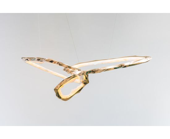 Подвесной светильник Markus Haase Bronze and Onyx Circlet Chandelier III, фото 5