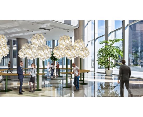 Напольный светильник Green Furniture Concept Leaf Lamp Metal Tree M w Table, фото 7