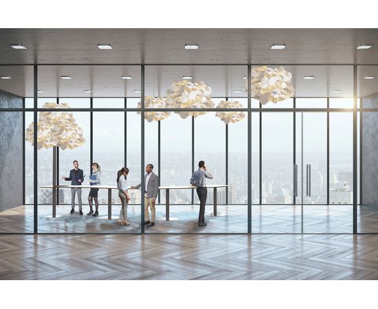 Напольный светильник Green Furniture Concept Leaf Lamp Metal Tree M w Table, фото 8