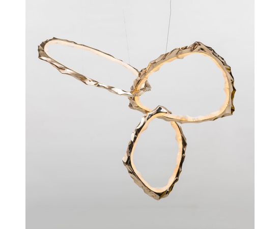 Подвесной светильник Markus Haase Bronze and Onyx Circlet Chandelier, фото 1