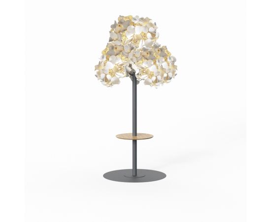 Напольный светильник Green Furniture Concept Leaf Lamp Metal Tree M w Table, фото 1