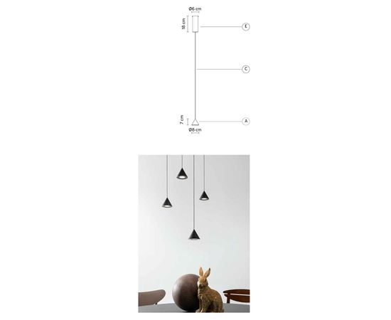 Подвесной светильник Karman Filomena HP270 6N INT, фото 7