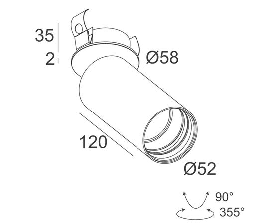 Потолочный точечтный светильник Delta Light SPY 52 CLIP 92720, фото 6