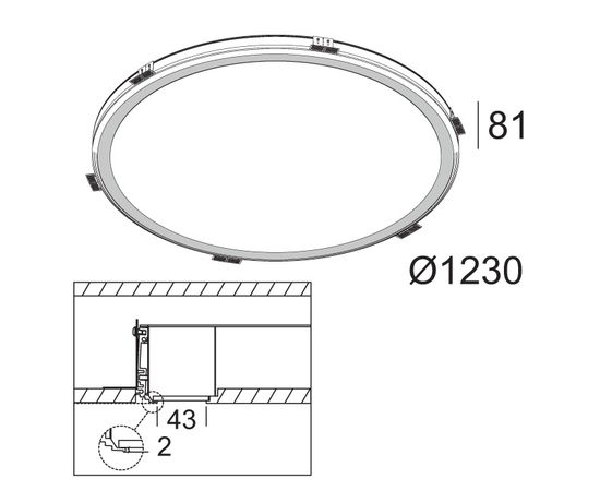 Встраиваемый светильник Delta Light SUPER-OH! 120 SBL TRIMLESS 930 DIM1, фото 12