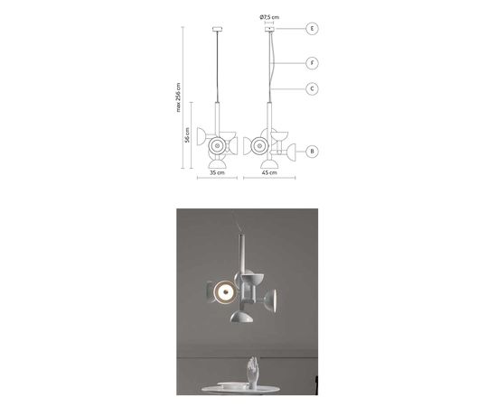 Подвесной светильник Karman Sibilla, фото 7