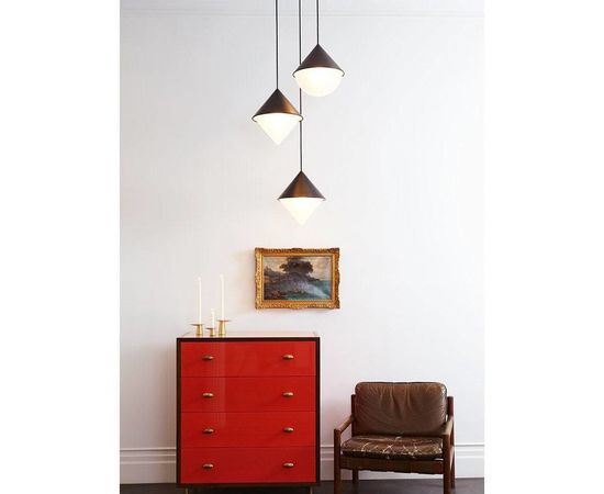 Подвесной светильник Roll &amp; Hill Half &amp; Half Pendant Hemisphere, фото 3