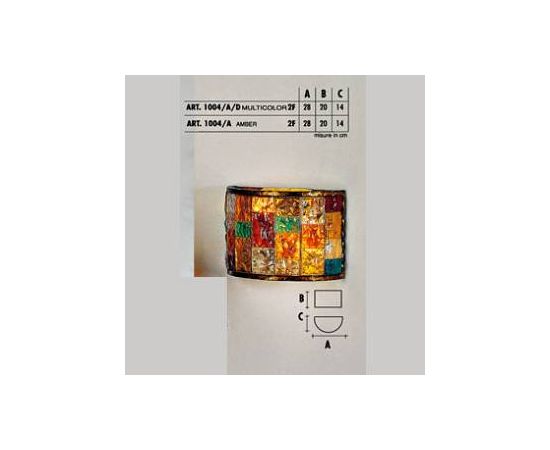 Настенный светильник  Longobard TOKYO 1004/A amber 2F, фото 1