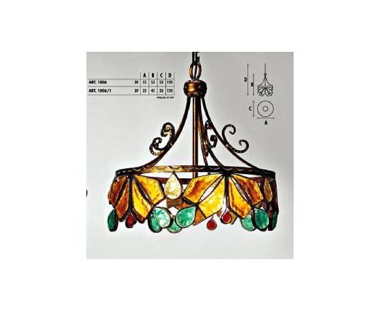 Подвесной светильник  Longobard TOKYO 1006/1 3F, фото 1