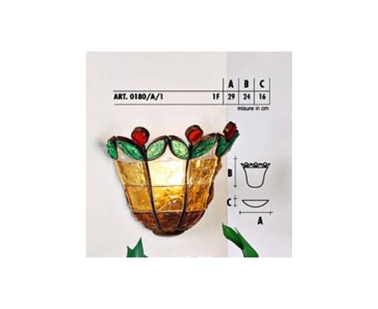 Настенный светильник  Longobard 0180/A/1 1F, фото 1