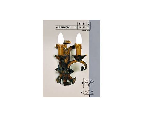 Настенный светильник  Longobard GRANADA 0186/A/2 2F, фото 1