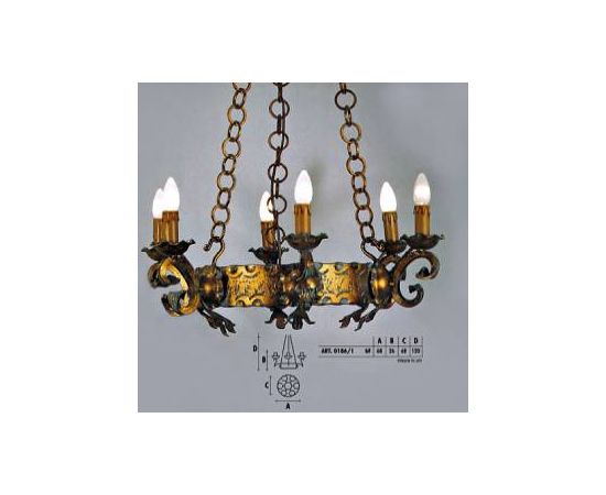 Подвесной светильник  Longobard GRANADA 0186/1 6F, фото 1